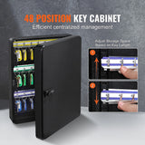 Safes & Lock Boxes: 48-Key Cabinet Key Safe with Combination Lock & Keys  Wall Mounted Storage