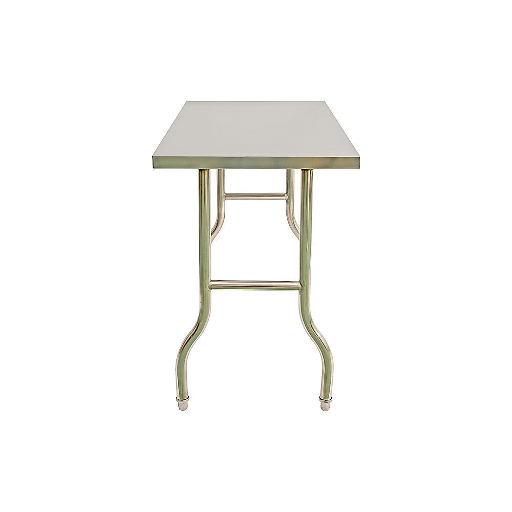 Stainless Steel Kitchen Bench Folding Commercial Prep Work Table 122x61cm