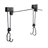 Heavy Duty Bike Hoist Pulley Lift – Garage Ceiling Bicycle Storage Rack w/ Lock