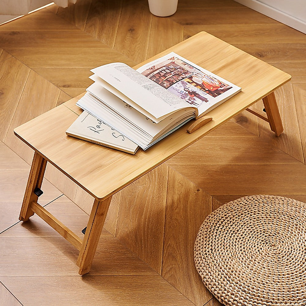 Folding Laptop Bed Table – Portable Rectangular Desk for Bedroom & Home Workstation