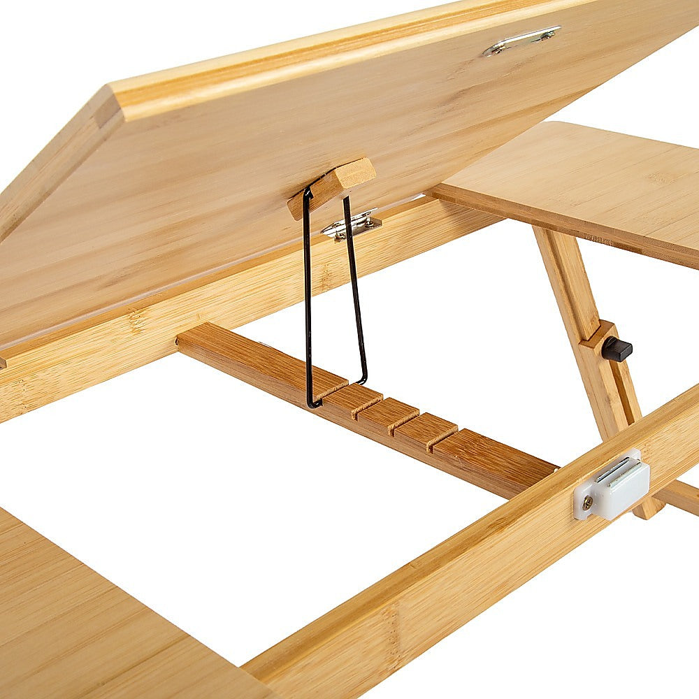 Folding Laptop Bed Table – Portable Rectangular Desk for Bedroom & Home Workstation