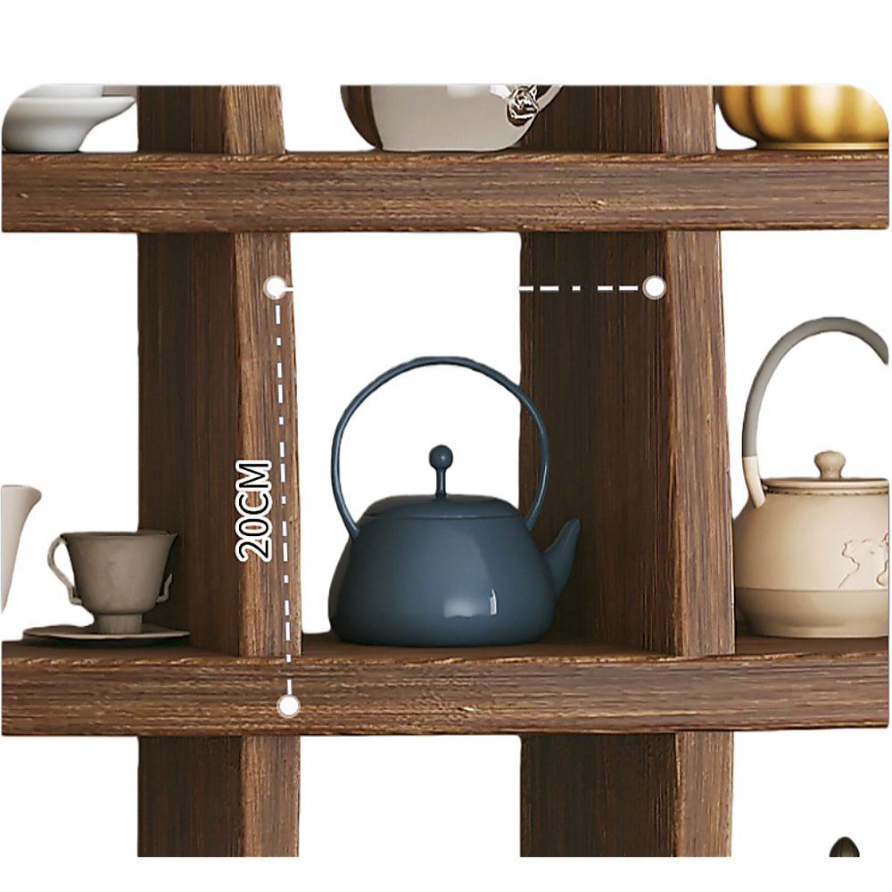 Wall Mounted Solid Wood Shelf Display Stand for Home & Office
