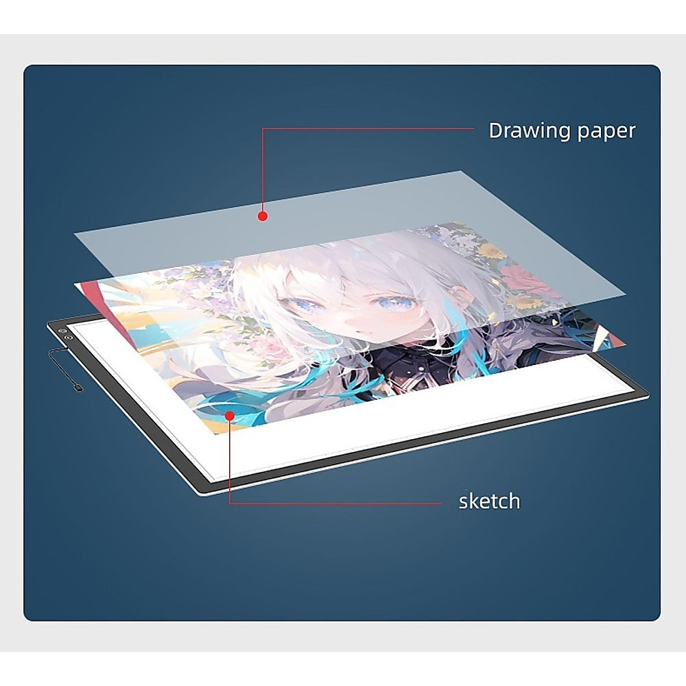 A1 LED Light Box for Drawing, Calligraphy & Tracing Artists Pad