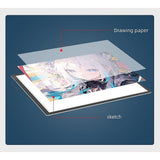 A2 LED Light Box for Drawing, Calligraphy & Tracing Artists Pad