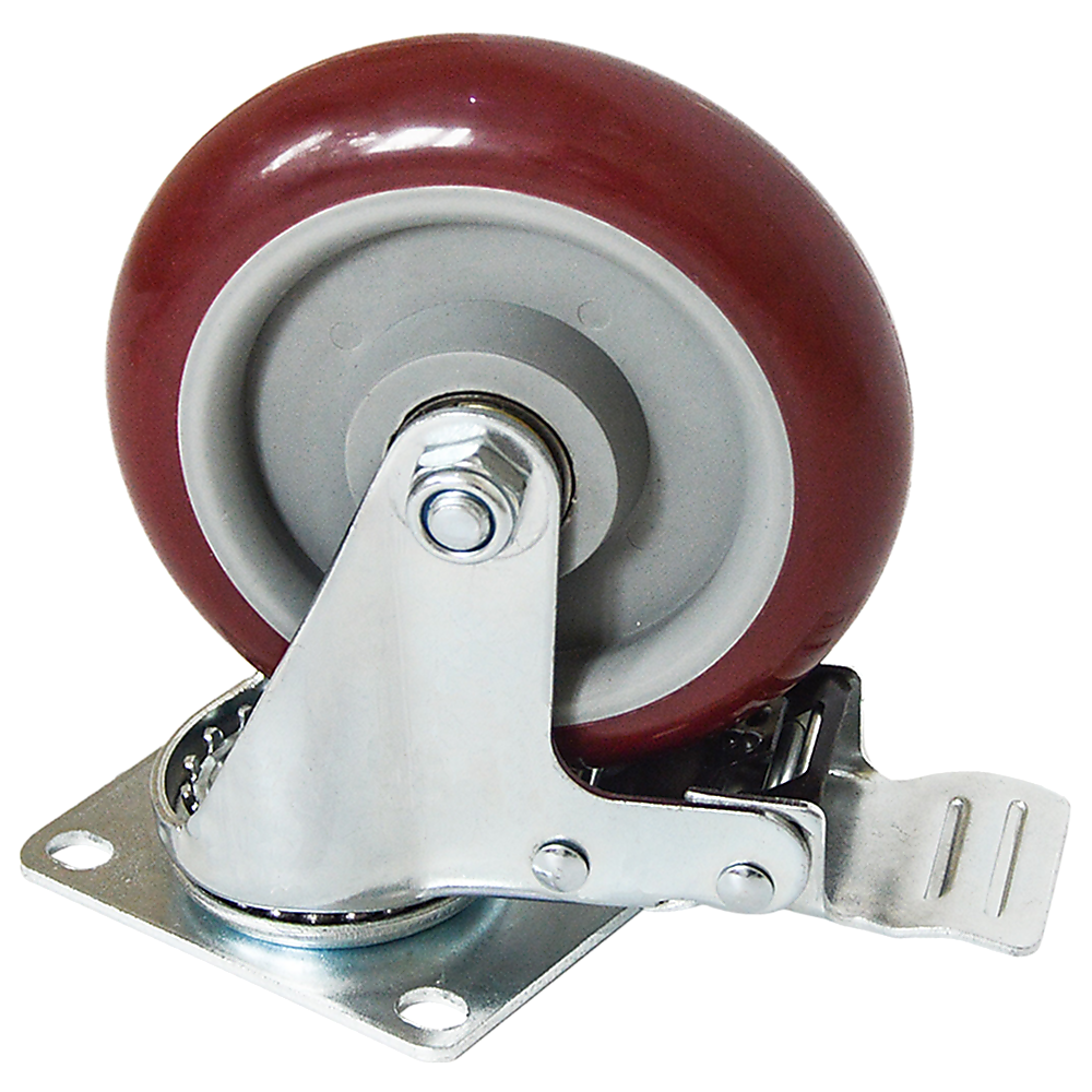 4 Pack 5 Inch Heavy Duty Locking Caster Wheels Swivel Plate Castors