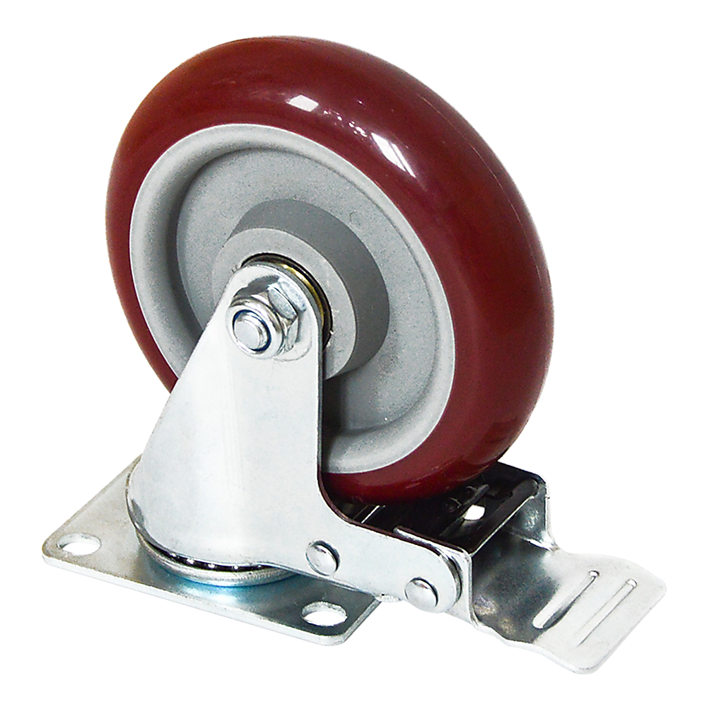 4 Pack 5 Inch Heavy Duty Locking Caster Wheels Swivel Plate Castors