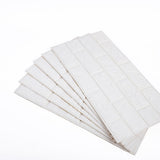 3D Brick Wall Tile Stickers 60x30cm – 50 Pack Peel & Stick Wallpaper