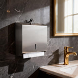 304 Stainless Steel Wall Mounted Paper Towel Dispenser Holder