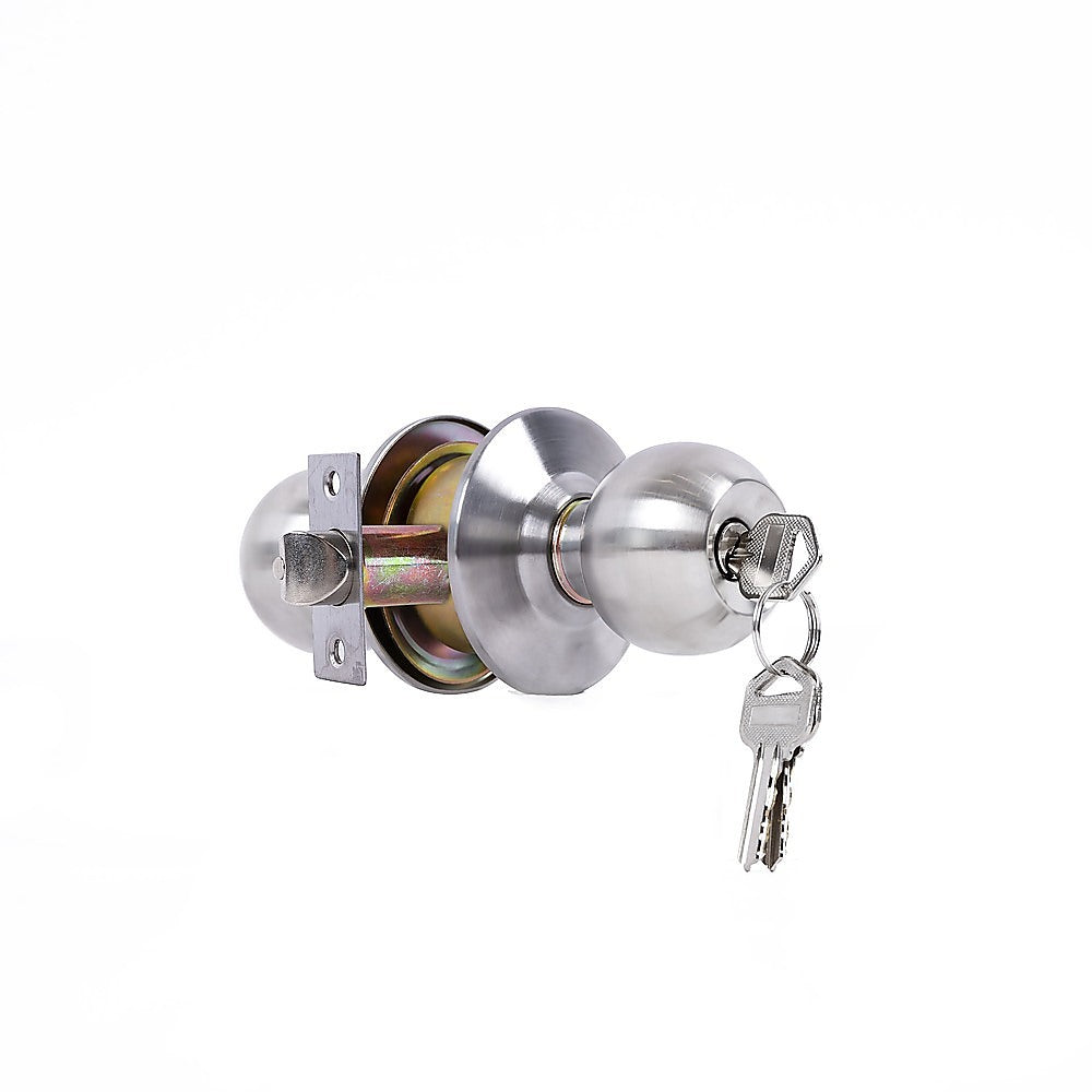 Round Door Lock Knob Set for Internal and Entry Doors