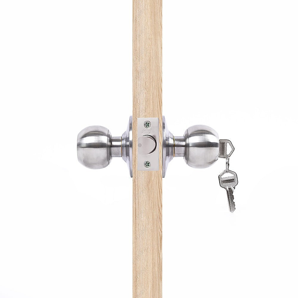 Round Door Lock Knob Set for Internal and Entry Doors