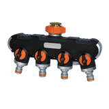 4 Way Hose Splitter Tap Garden Water Irrigation Distributor Valve