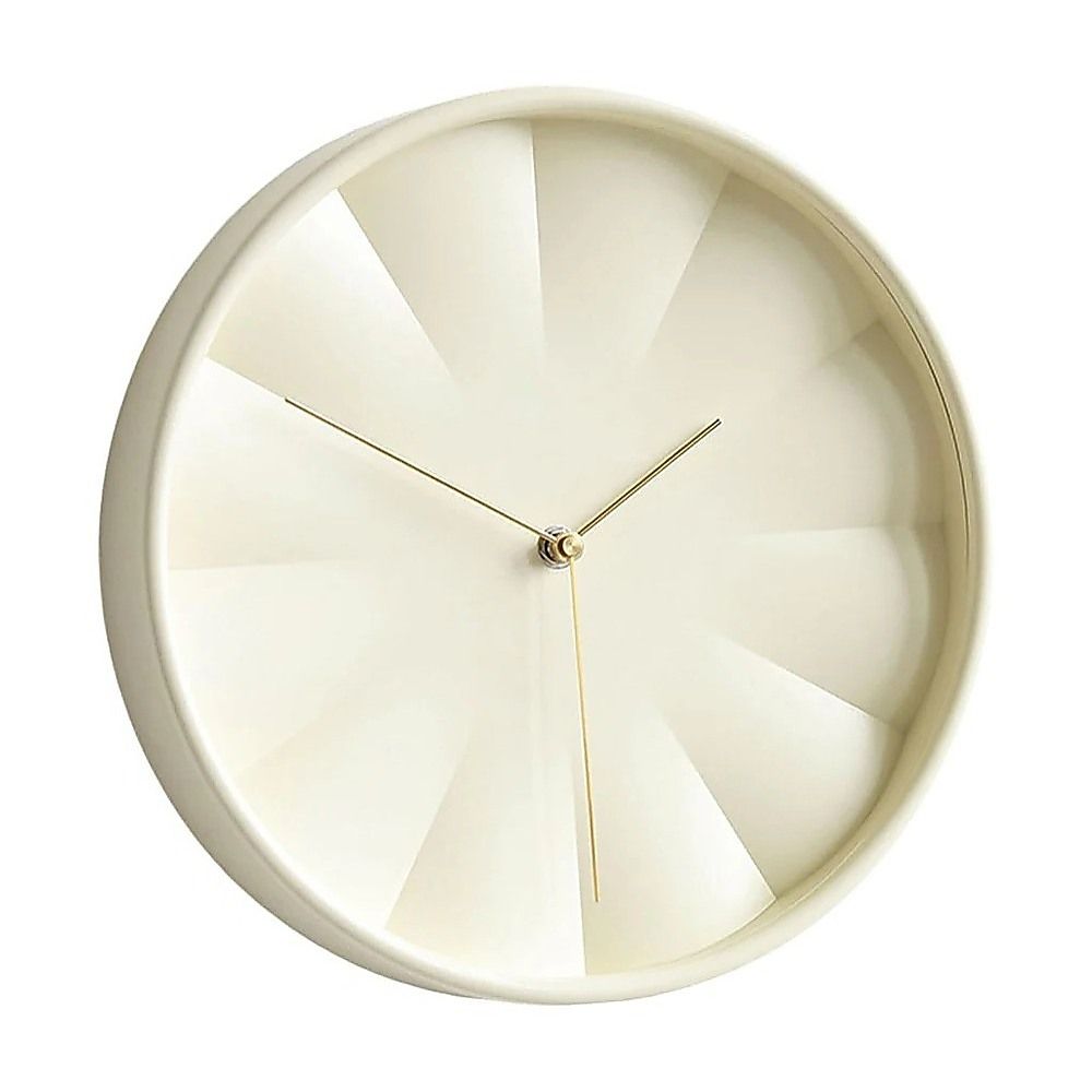 30cm Round Wall Clock Silent Sweep Modern ABS Frame