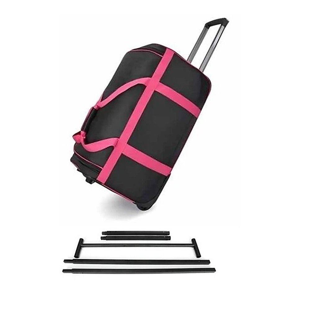 736.6 mm Heavy Duty Rolling Dance Bag with Garment Rack for Travel
