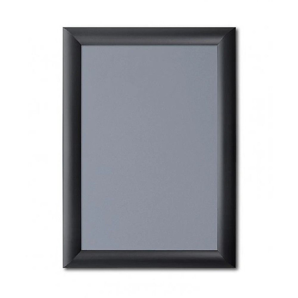 A0 2pc Aluminium Snap Poster Frame Wall Mount Sign Holder Black