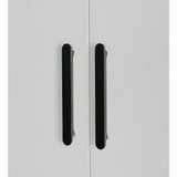 80cm - 2 Door Hanging Wardrobe - Black Handle