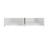 320cm - 8 Doors 2 Hanging and 2 Shelf Wardrobe - White Handle