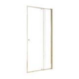 Adjustable Semi Frameless Shower Screen 98-106cm x 195cm With Gold Hardware & No Side Return For Modern Bathrooms