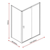 Adjustable Semi Frameless Shower Screen 114-122cm x 89-92cm With Gold Hardware For Modern Bathrooms