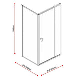 Adjustable Semi Frameless Shower Screen 82-90cm x 89-92cm With Gold Hardware For Modern Bathrooms