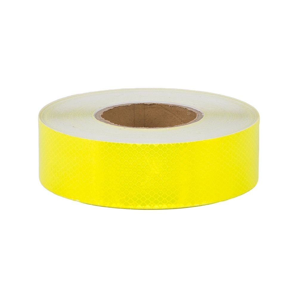 Reflective Tape Hi Vis Fluorescent Yellow 5cm x 50m Adhesive Safety 2 Pack