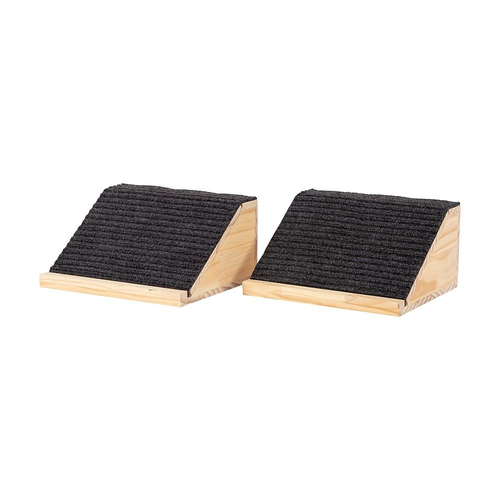Wooden Pet Ramps with Non-Slip Gentle Slope for Dogs & Cats 2 Pack
