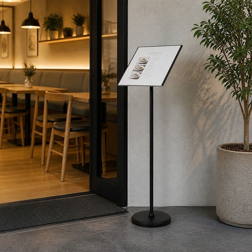 A3 Premium Floor Poster Stand Adjustable Height Business