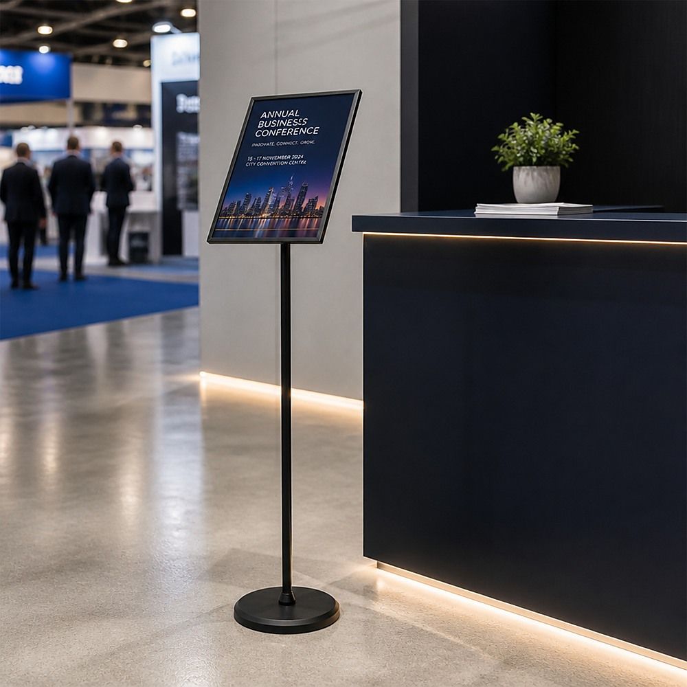 A3 Premium Floor Poster Stand Adjustable Height Business
