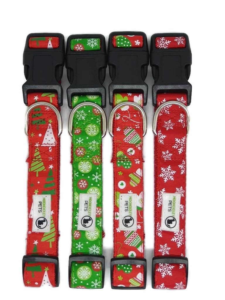 Blankets & Throws: Christmas Dog Collars Adjustable - Moondidley Pets Large Red Mittens