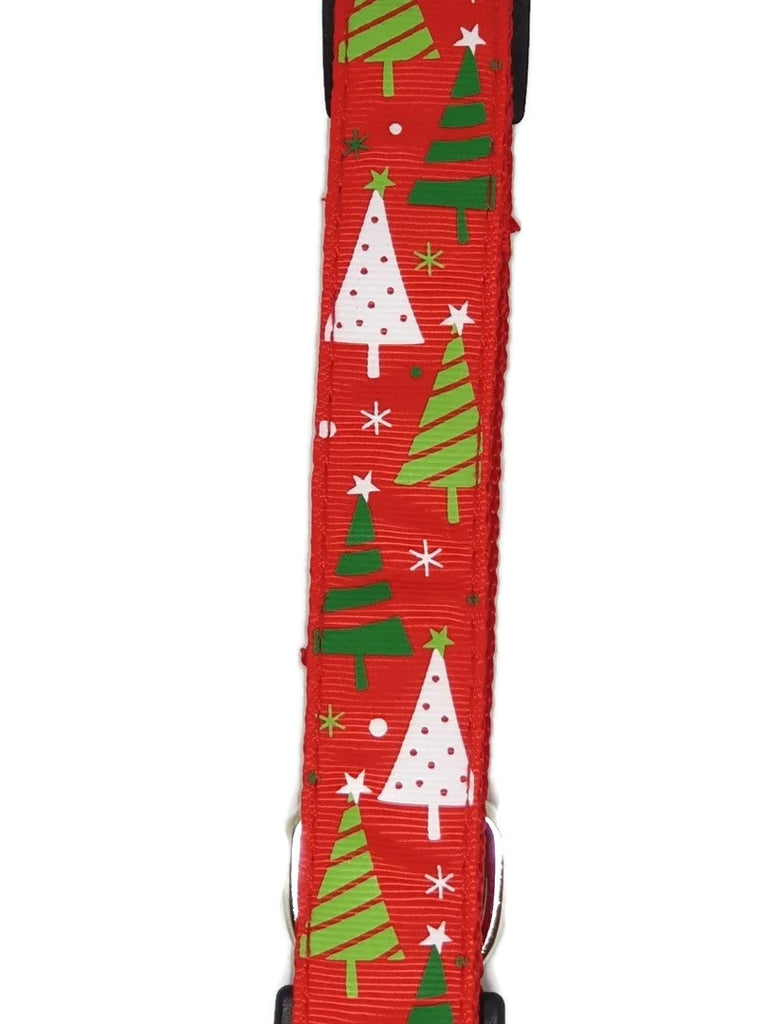 Outdoor Decorations & Lights: Christmas Dog Collars Adjustable - Moondidley Pets Large Red Xmas Trees