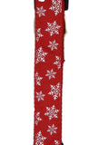 Christmas Decorations: Christmas Dog Collars Adjustable - Moondidley Pets X-Large Red Snow Flakes