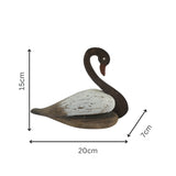 Set 2 Graceful Swans Ornament Assort 20cm, 14cm
