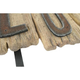 Handcrafted 'Love' 3-Hook Wall Hanging 56cm