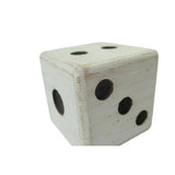 Whitewash Square Dice 10cm