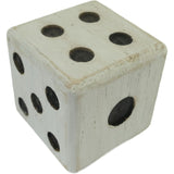 Whitewash Square Dice 10cm