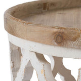 Disposable Cups: Lattice Round Shabby Chic Coffee Table 94cm