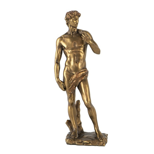 Outdoor Play Equipment: Golden David Statue 41cm