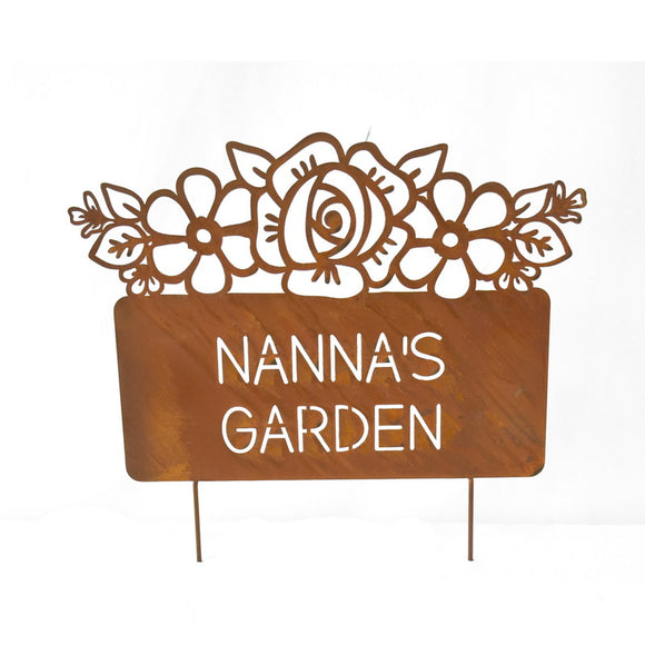 Nanna'S Garden Laser Cut Garden Stake 37cm