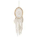 Handcrafted Boho Dream Catcher Leaf-Shaped Tassels 24x70cm