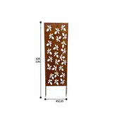 Rust Garden Screen Stake 150cm