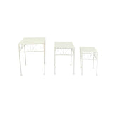 Set 3 Bordeaux Square Tables / Potplant Stands 38cm, 33cm, 28cm