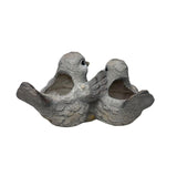 Welcome W 2 Birds Planter W  Hole & Plug 30x25cm