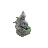 Perched Birds On Stones Planter w Hole + Plug 40cm