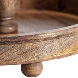 Handcrafted Mangowood 2 Tier Cupcake Stand 39cm