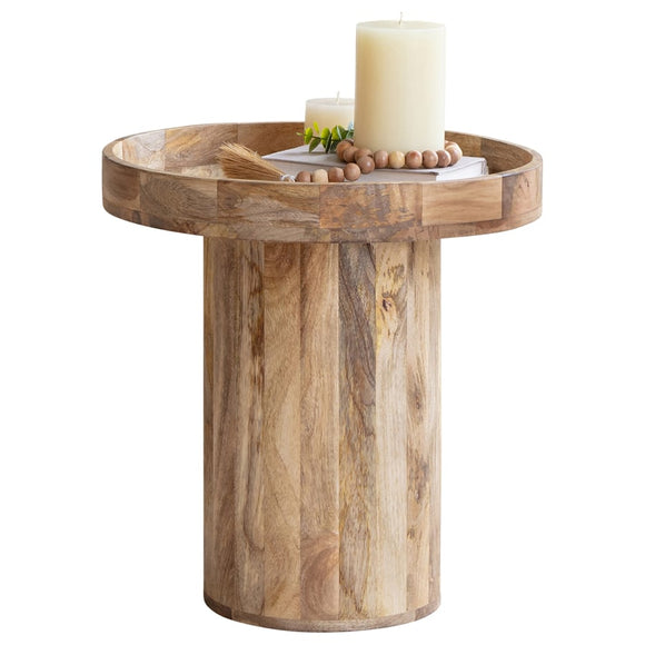 Tropea Mango Wood Side Table 50cm