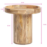 Tropea Mango Wood Side Table 50cm