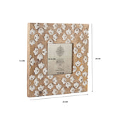 Handcrafted 4x4in 'Petal' Photoframe 20cm