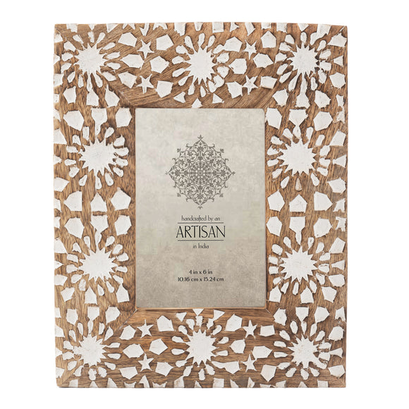 Handcrafted 4x6in 'Sunflower' Photoframe 25cm