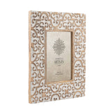 Handcrafted 5x7in 'Quatrefoil' Photoframe 29cm