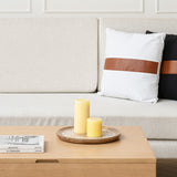 Handcrafted Round Carved Platter Tray 30cm