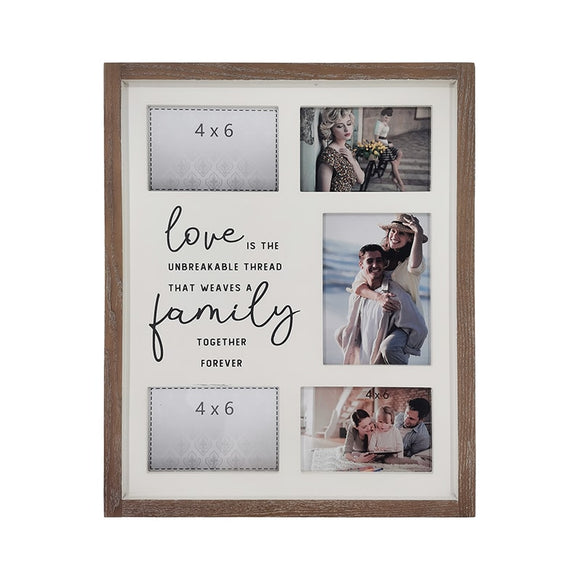 Love Is Family' Wall Hanging Photo Gallery Collage 40x49cm